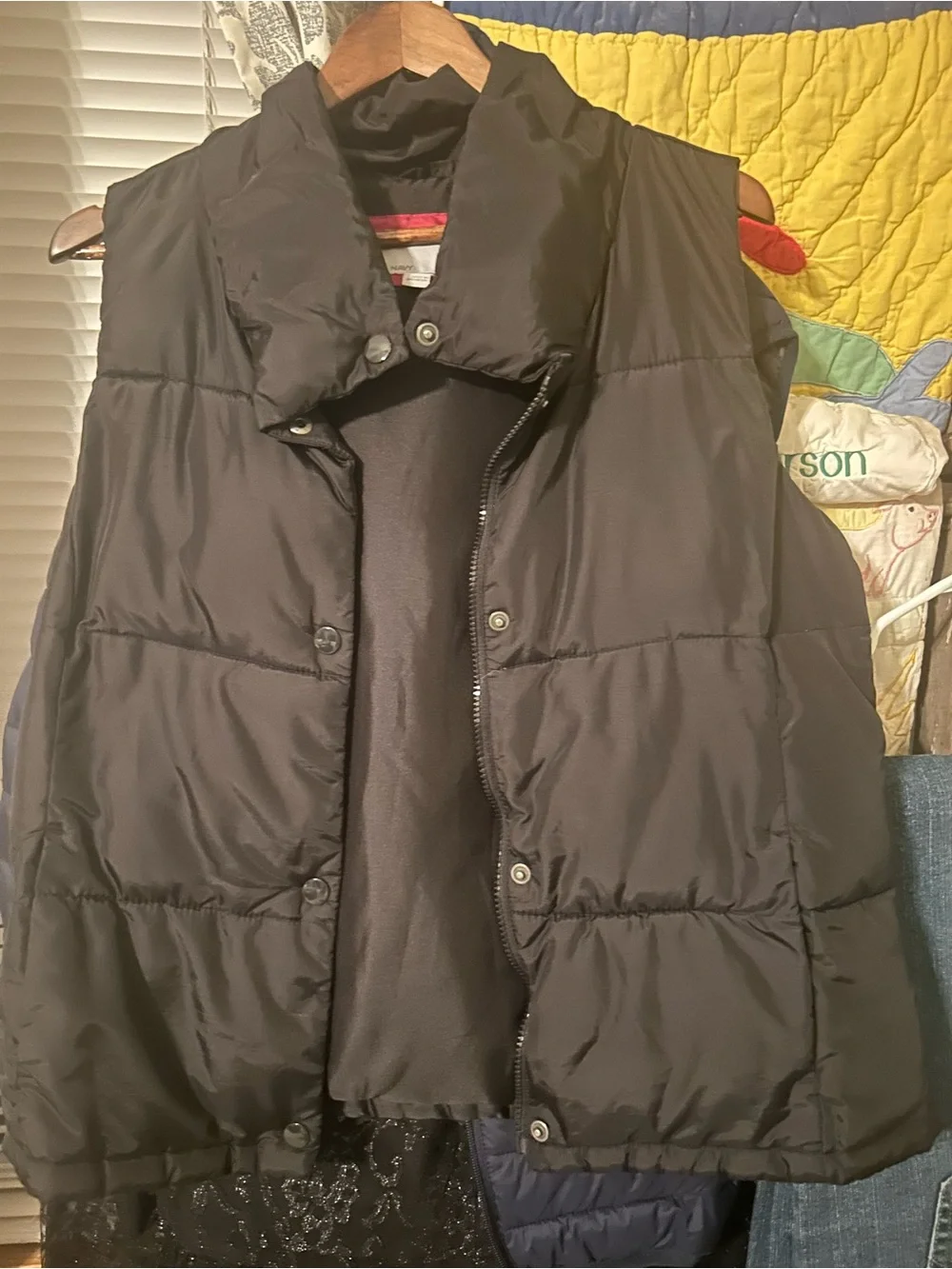 Old Navy Black Jacket with Red Label Accent - Picture 1 of 4